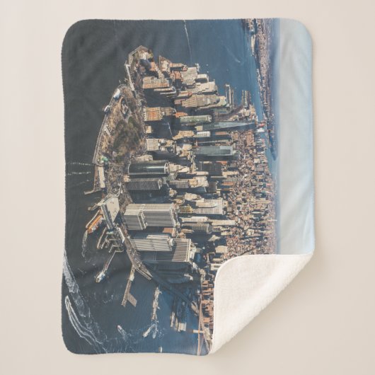 Küstenlinie | Manhattan, New York City Sherpadecke (Vorderseite)