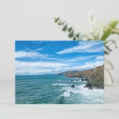 Küstenlinie | Marin Headlands, Kalifornien Dankeskarte (Stehend Vorderseite)