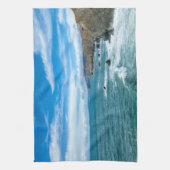 Küstenlinie | Marin Headlands, Kalifornien Geschirrtuch (Vertikal)