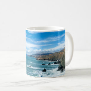 Küstenlinie Marin Headlands, Kalifornien Kaffeetasse