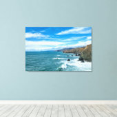 Küstenlinie | Marin Headlands, Kalifornien Leinwanddruck (Insitu (Holzboden))