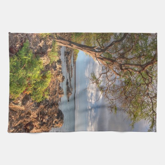 Küstenlinie Maui Geschirrtuch (Horizontal)