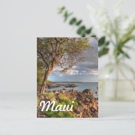 Küstenlinie Maui Postkarte (Stehend Vorderseite)