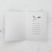 Küstenlinie mit Seegullen niedliche Abbildung Karte (Innenseite)