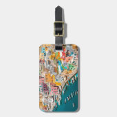 Küstenlinie | Neapel Italien Gepäckanhänger (Vorderseite vertikal)