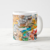 Küstenlinie | Neapel Italien Jumbo-Tasse (Vorderseite Rechts)