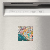 Küstenlinie | Neapel Italien Magnet (In Situ (Geschirrspüler))