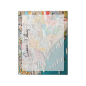 Küstenlinie | Neapel Italien Notizblock (Rotiert)