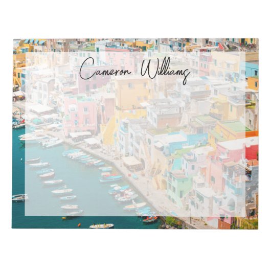 Küstenlinie | Neapel Italien Notizblock (Vorderseite)