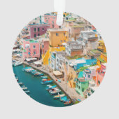 Küstenlinie | Neapel Italien Ornament (Rückseite)