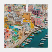 Küstenlinie | Neapel Italien Ornament Aus Glas (Rückseite)