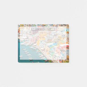 Küstenlinie   Neapel Italien Post-it Klebezettel