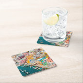 Küstenlinie | Neapel Italien Rechteckiger Pappuntersetzer (Vor Ort)