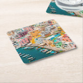 Küstenlinie | Neapel Italien Rechteckiger Pappuntersetzer (angewinkelt)