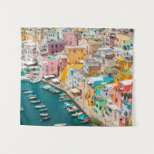 Küstenlinie | Neapel Italien Wandteppich (Vorderseite (Horizontal))