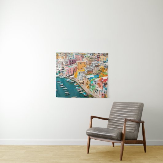 Küstenlinie | Neapel Italien Wandteppich (Beispiel (Horizontal))