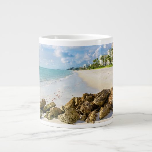 Küstenlinie | Neapel Pier, Südwestflorida Jumbo-Tasse (Vorderseite)
