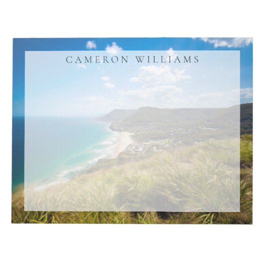 Küstenlinie | New South Wales, Australien Notizblock (Vorderseite)