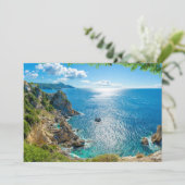 Küstenlinie | Palaiokastritsa, Korfu, Griechenland Dankeskarte (Stehend Vorderseite)