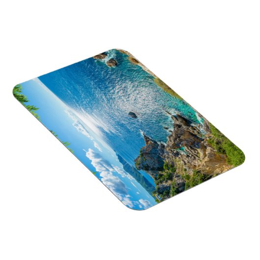 Küstenlinie | Palaiokastritsa, Korfu, Griechenland Magnet (Rechte Seite)