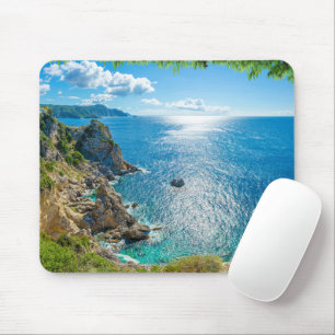 Küstenlinie   Palaiokastritsa, Korfu, Griechenland Mousepad