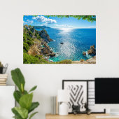 Küstenlinie | Palaiokastritsa, Korfu, Griechenland Poster (Heimbüro)