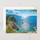 Küstenlinie | Palaiokastritsa, Korfu, Griechenland Postkarte (Vorne/Hinten)