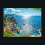 Küstenlinie | Palaiokastritsa, Korfu, Griechenland Postkarte<br><div class="desc">Dieses phantastische Getty Images Foto bietet einen Blick auf die Küste von Palaiokastritsa,  Korfu,  Griechenland.</div>