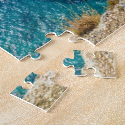 Küstenlinie | Palaiokastritsa, Korfu, Griechenland Puzzle (Seite)