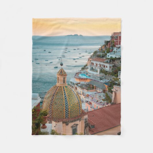 Küstenlinie | Positano, Amalfi Coast, Italien Fleecedecke (Vorderseite)