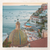 Küstenlinie | Positano, Amalfi Coast, Italien Glasuntersetzer (Vorderseite)
