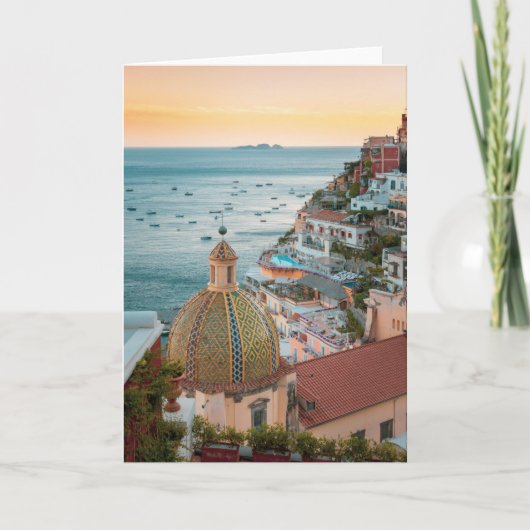 Küstenlinie | Positano, Amalfi Coast, Italien Karte (Vorderseite)