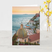 Küstenlinie | Positano, Amalfi Coast, Italien Karte (Gelbe Blume)