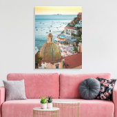 Küstenlinie | Positano, Amalfi Coast, Italien Leinwanddruck (Insitu (Wohnzimmer))