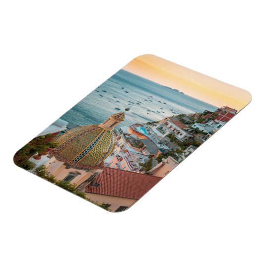 Küstenlinie | Positano, Amalfi Coast, Italien Magnet (Linke Seite)