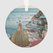 Küstenlinie | Positano, Amalfi Coast, Italien Ornament (Rückseite)