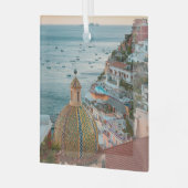 Küstenlinie | Positano, Amalfi Coast, Italien Ornament Aus Glas (Vorderseite links)