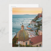 Küstenlinie | Positano, Amalfi Coast, Italien Postkarte (Vorne/Hinten)