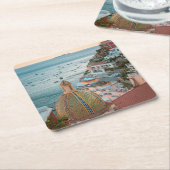 Küstenlinie | Positano, Amalfi Coast, Italien Rechteckiger Pappuntersetzer (angewinkelt)