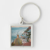 Küstenlinie | Positano, Amalfi Coast, Italien Schlüsselanhänger (Vorne)