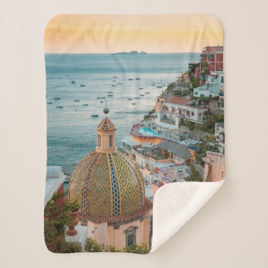 Küstenlinie | Positano, Amalfi Coast, Italien Sherpadecke (Vorderseite)