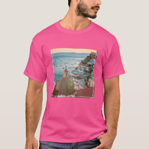Küstenlinie Positano, Amalfi Coast, Italien T-Shirt