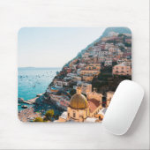 Küstenlinie | Positano Italien, Cliffside Village Mousepad (Mit Mouse)