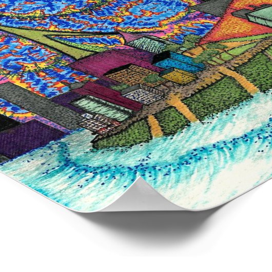 Küstenlinie Poster (Ecke)