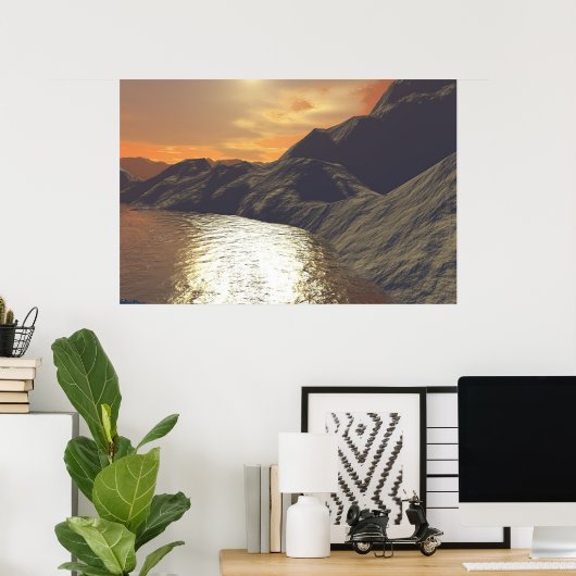 Küstenlinie Poster (Heimbüro)