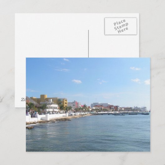 Küstenlinie Postkarte (Vorne/Hinten)