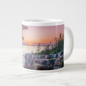 Küstenlinie | Ravens Nest Acadia Nationalpark Main Jumbo-Tasse (Vorderseite Rechts)