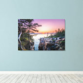 Küstenlinie | Ravens Nest Acadia Nationalpark Main Leinwanddruck (Insitu (Holzboden))