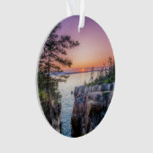 Küstenlinie | Ravens Nest Acadia Nationalpark Main Ornament (Vorderseite)