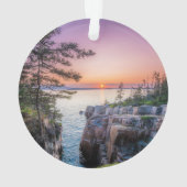 Küstenlinie | Ravens Nest Acadia Nationalpark Main Ornament (Rückseite)